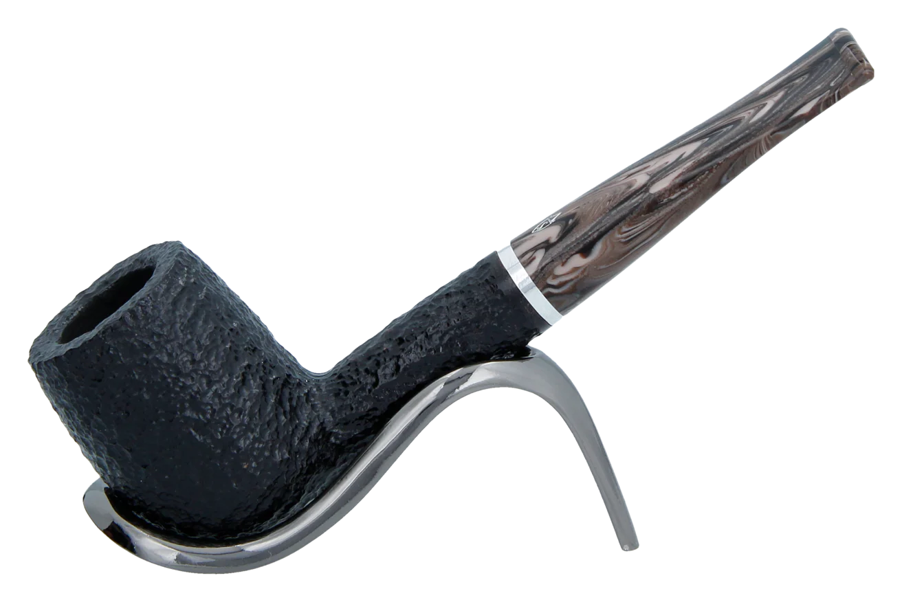 Savinelli Morellina Rustic Black 128R - 6mm Briar Pipe