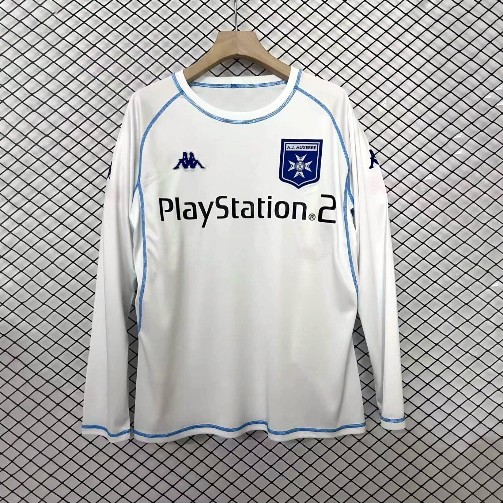 Retro AJ Auxerre 2003-04 Home Long Sleeves Jersey