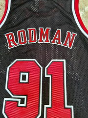 Chicago Bulls Rodman  91 Black MN