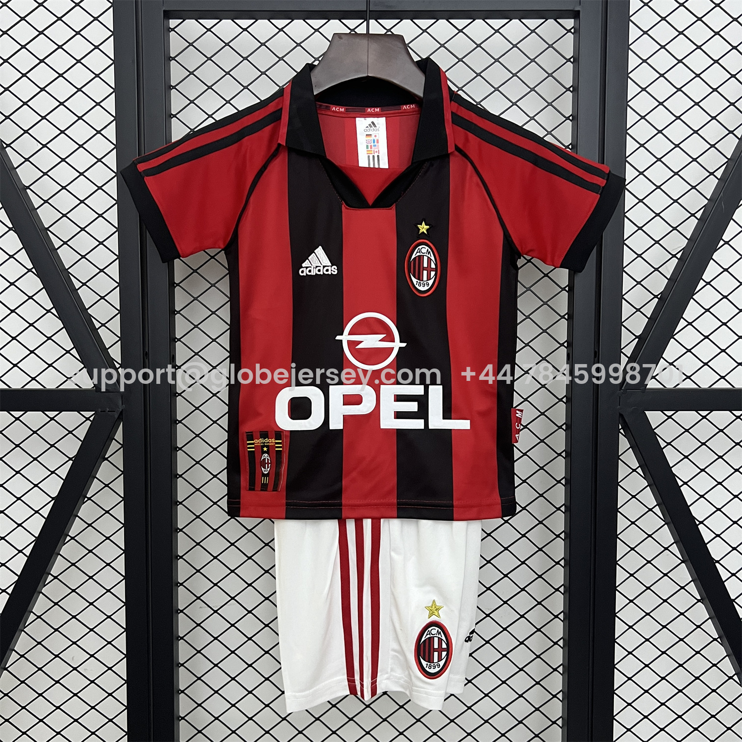 Retro AC Milan 1998-99 Home Kids Kit