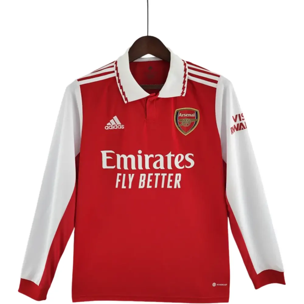 2022-2023 Arsenal Home Red Long Sleeve Jersey