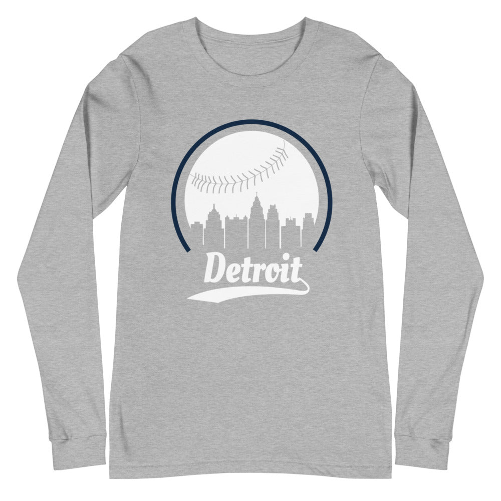 Unisex Detroit Tigers Baseball Long Sleeve Tee Shirt