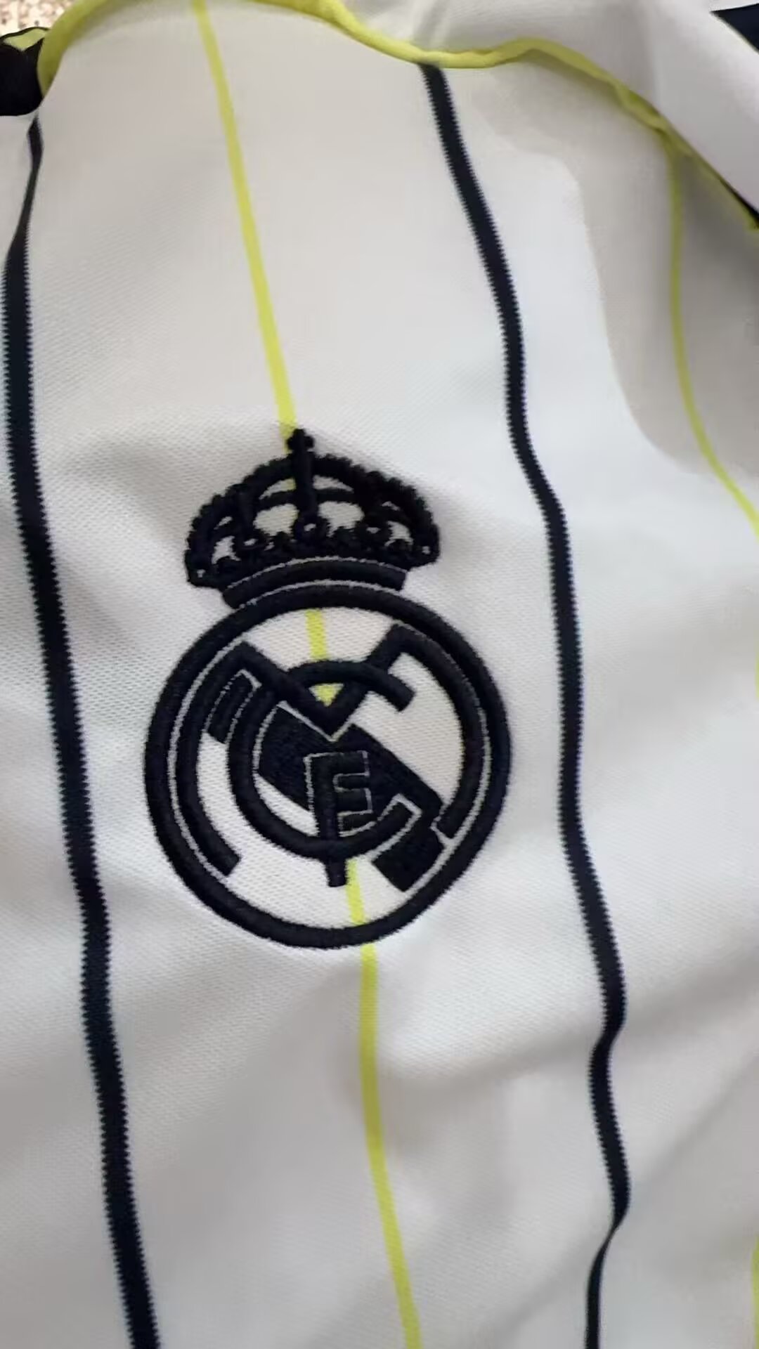 2025-26 Real Madrid Baseball Jersey White Jersey