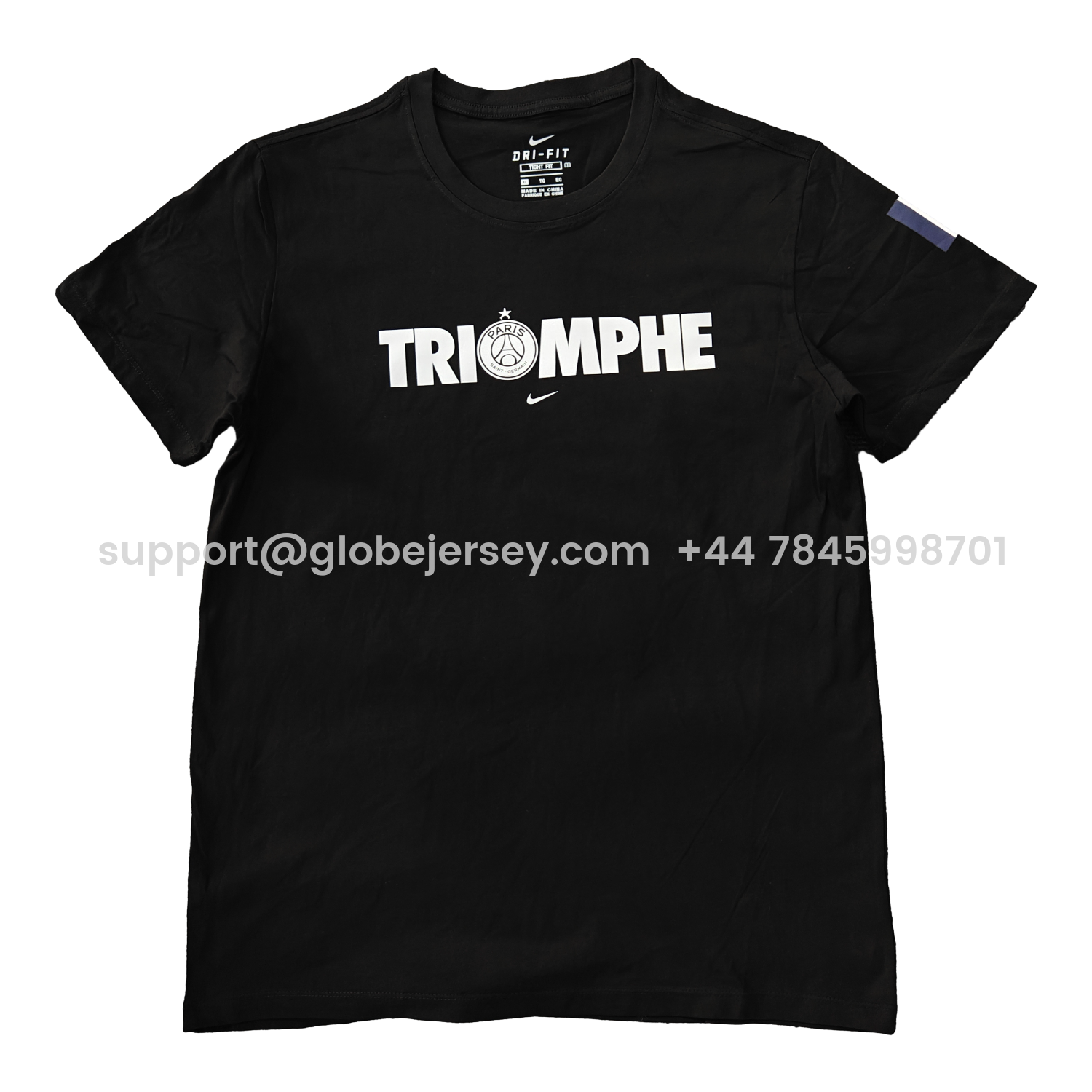Paris Saint-Germain PSG 2025 Champions League Commemorative Black T-shirt