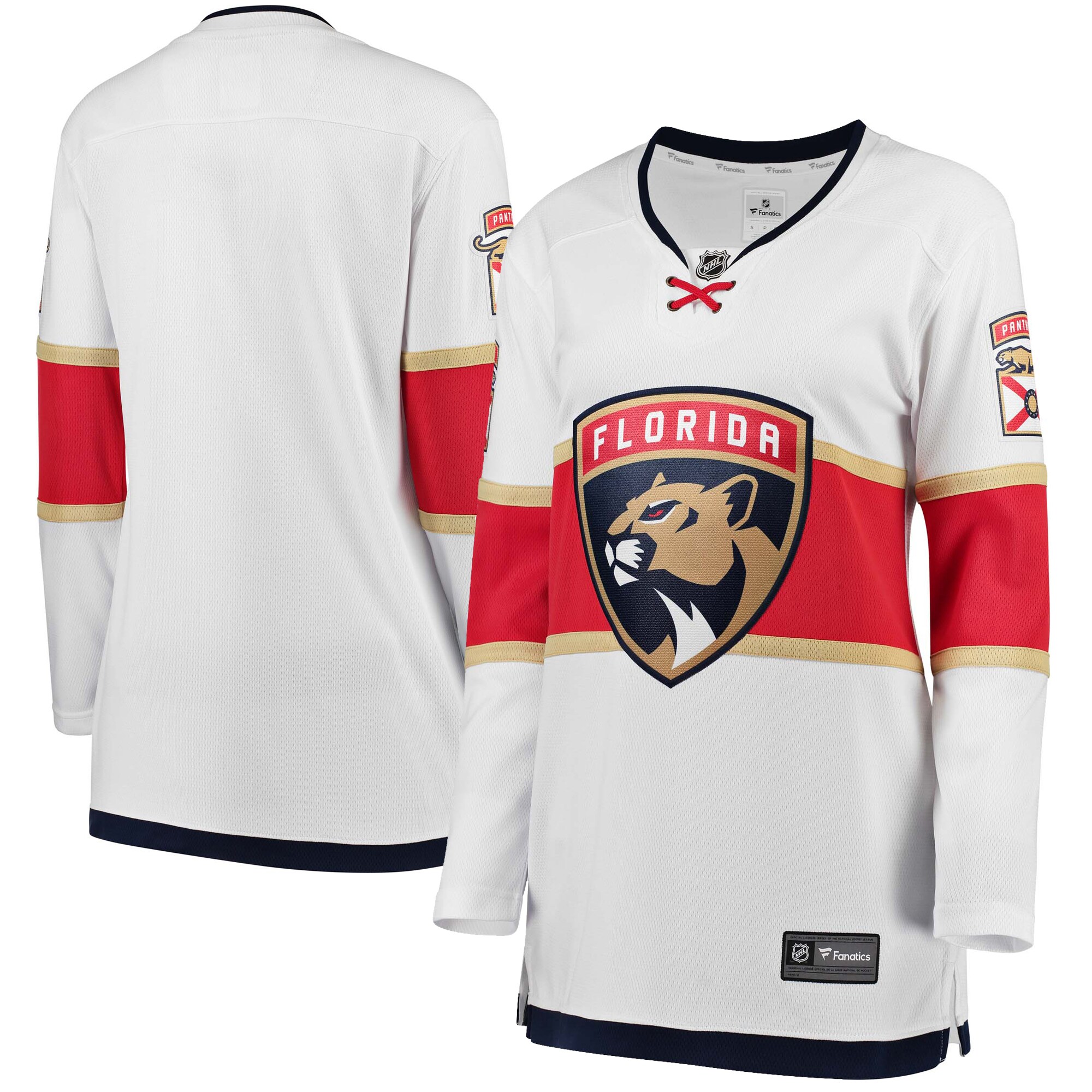 Florida Panthers Fanatics Women’s Away Breakaway Jersey – White