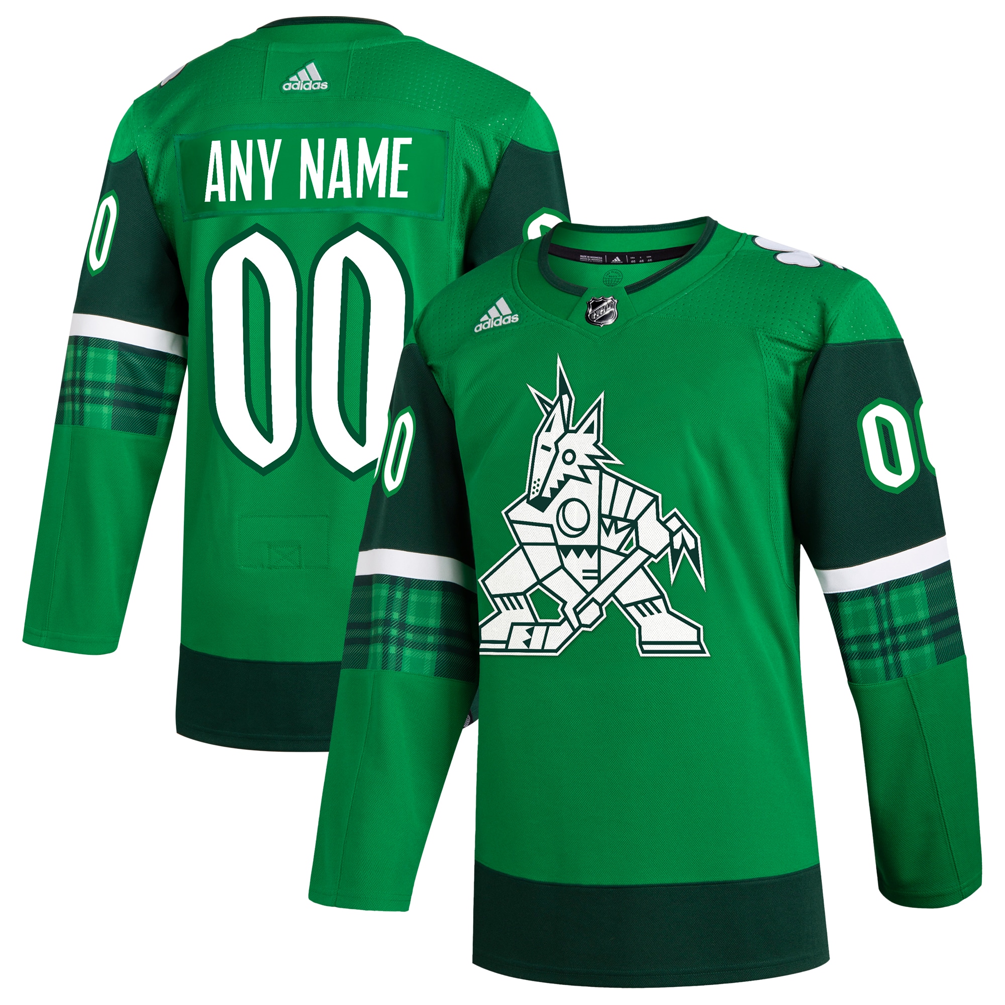 Arizona Coyotes  St. Patrick’s Day  Custom Jersey – Kelly Green