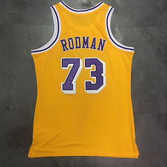 Dennis Rodman Los Angeles Lakers Yellow 73 MN