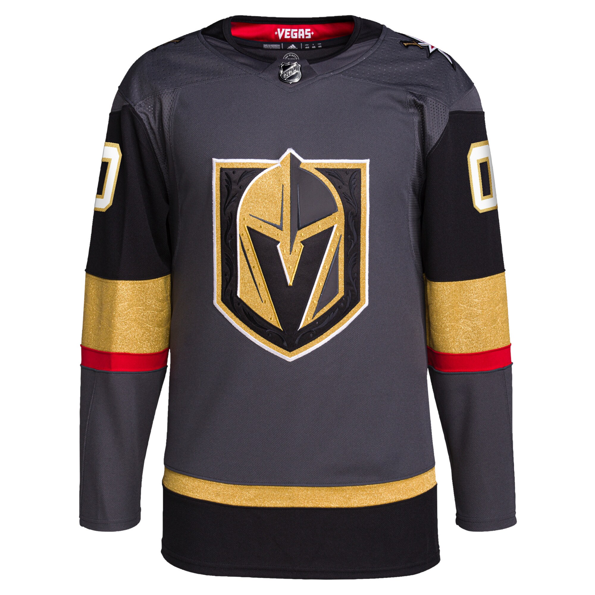 Vegas Golden Knights   Alternate  Primegreen  Custom Jersey – Gray