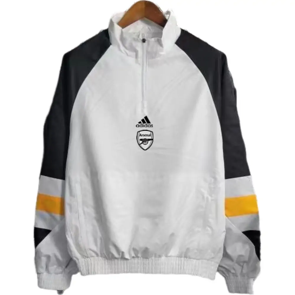 2023/2024 Arsenal white pullover windbreaker