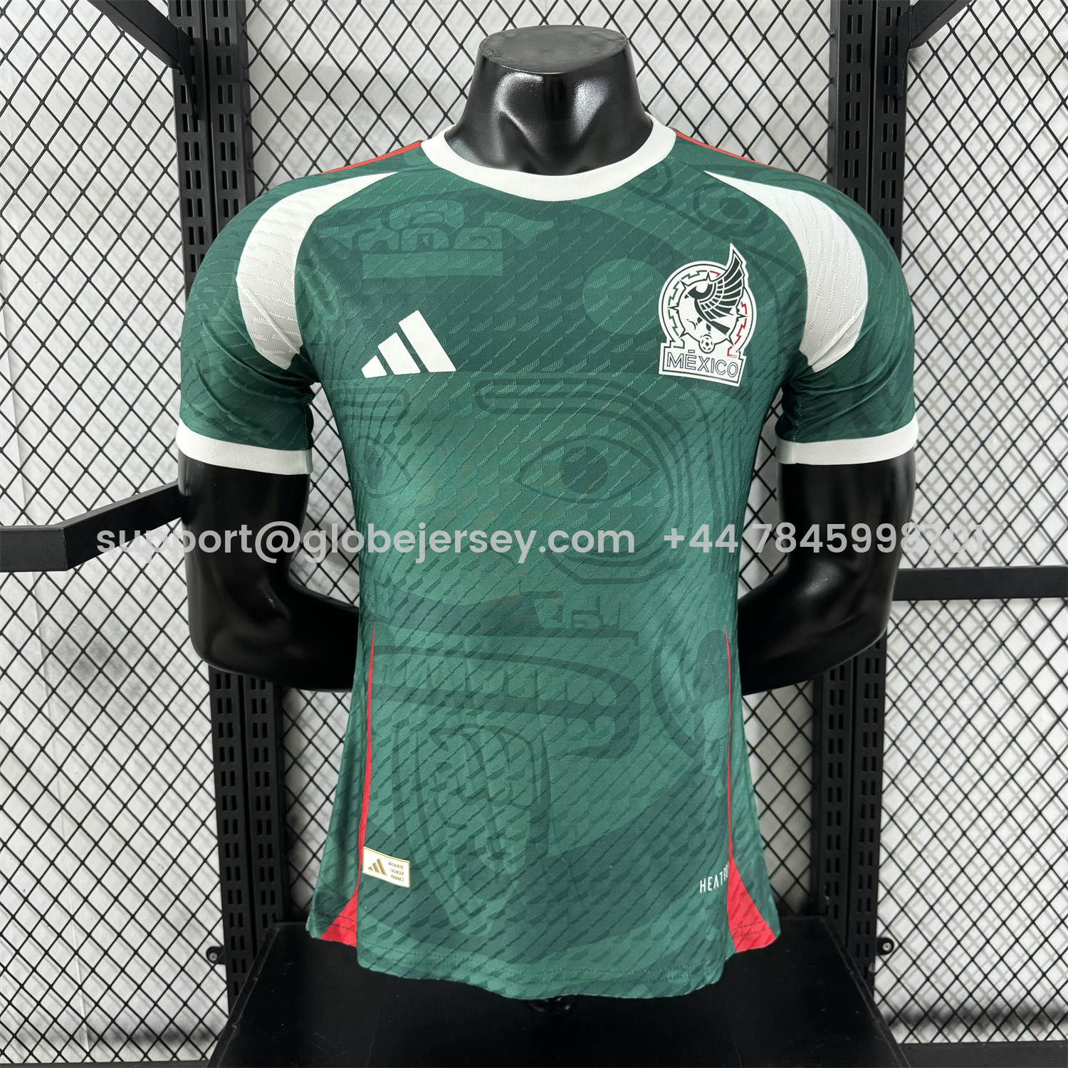 Mexico 25-26 Green Human Face Shaped Pattern Special Jersey - Player Version