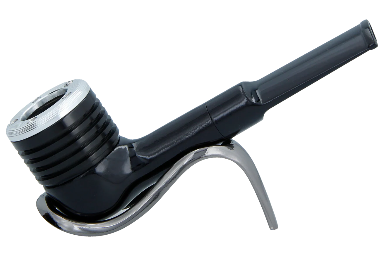 Smoke-King Rosewood 9mm Filter Metal Cap Pipe