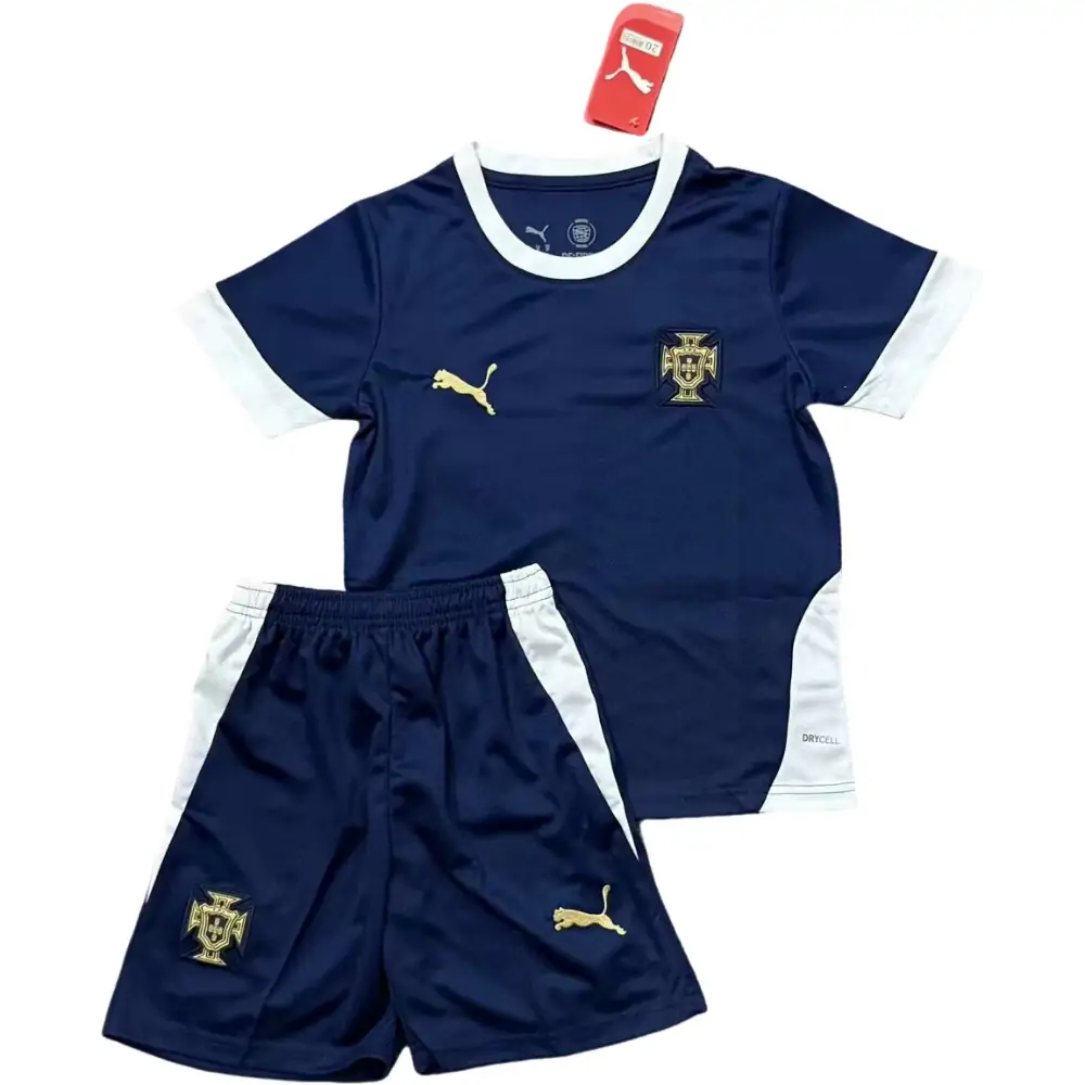 2025-26-Portugal Training Suit Royal Blue-Jersey-Children's Set