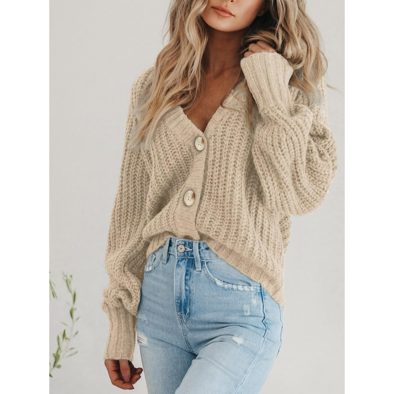 Women's Chunky Knit Open Front Sweater