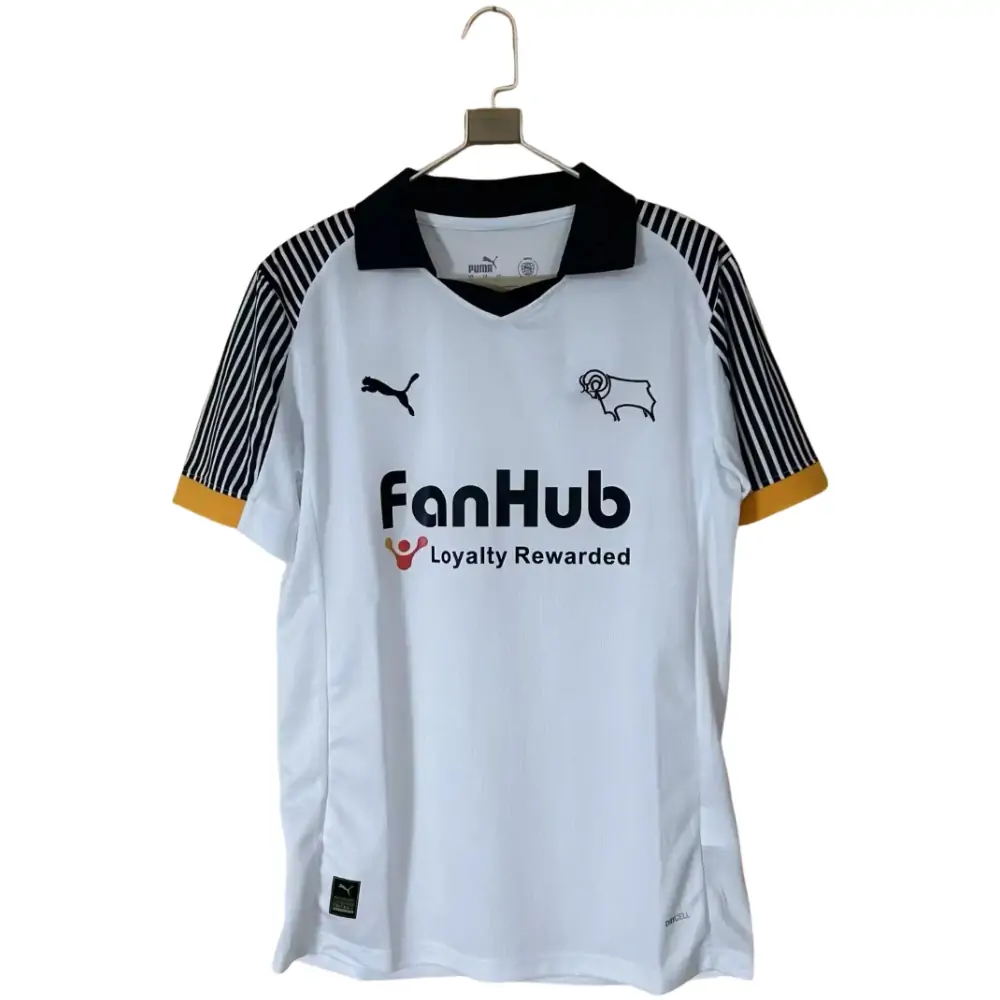 25-26 Derby County White Shirt - Fan Edition
