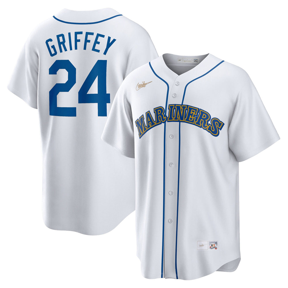 Men's Seattle Mariners Ken Griffey Jr. Home Cooperstown Collection Player Jersey - White