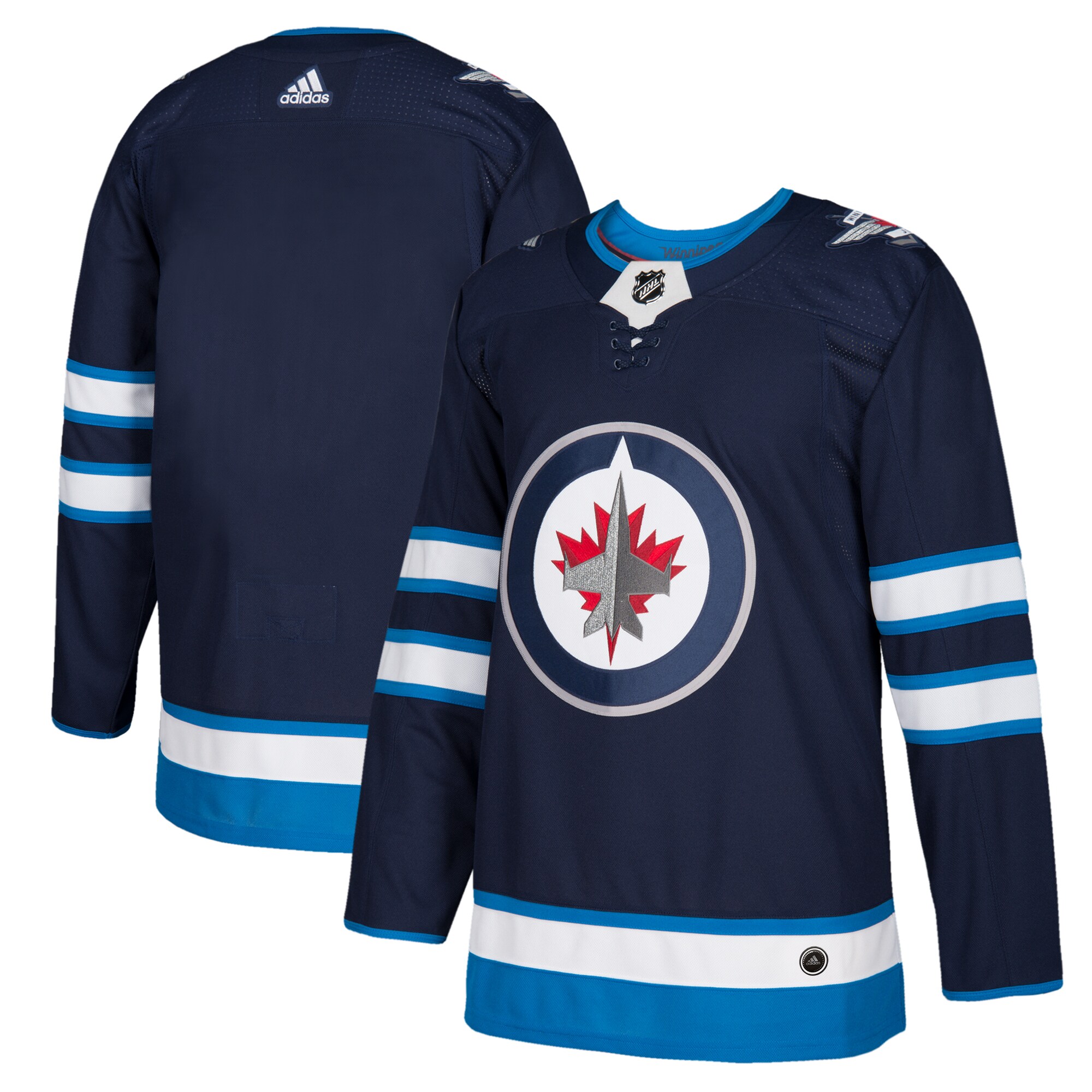 Winnipeg Jets  Home  Blank Jersey – Navy
