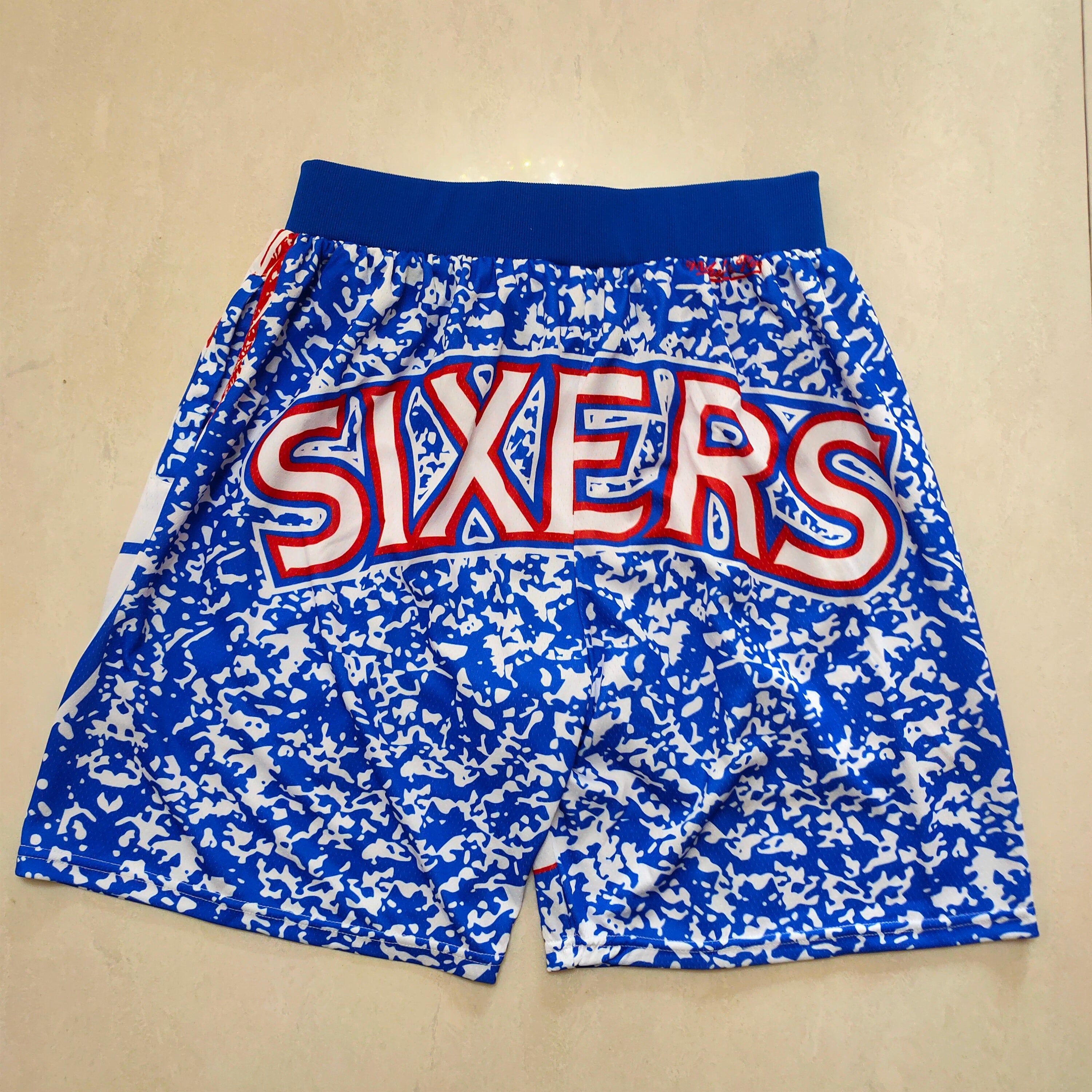Philadelphia 76ers MitchellNess team logo basketball sweatpants