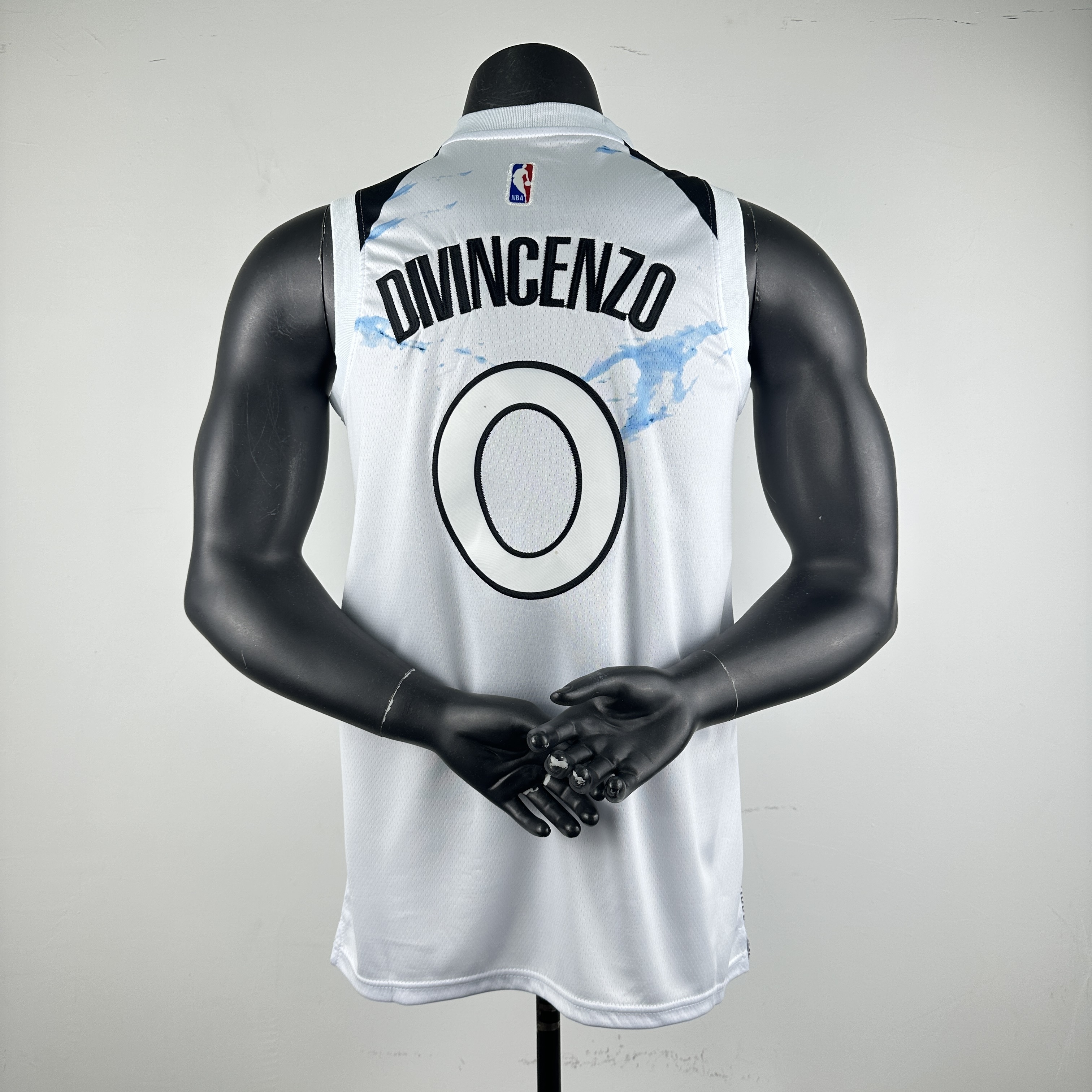 Embroidered 25th Season Timberwolves City Edition No. 0 DiVincenzo
