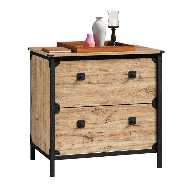 Sauder Steel River 2-Drawer Lateral File Cabinet, Milled Mesquite Finish