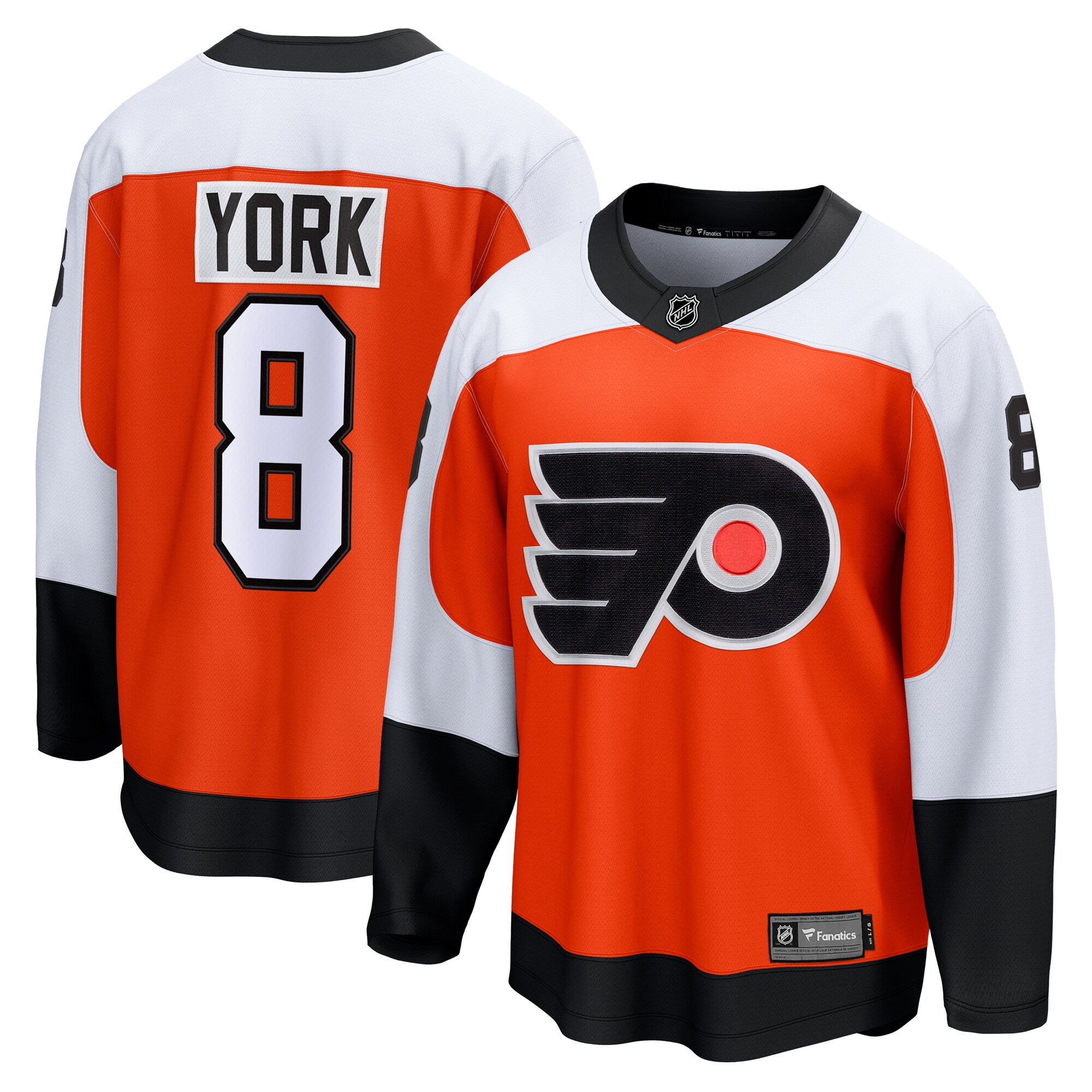 Cam York Philadelphia Flyers Fanatics Home Breakaway Jersey – Orange