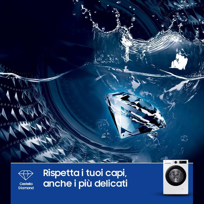 SAMSUNG - Lavatrice WW90CGC04DAEET 9kg 1400g Classe A-Bianco
