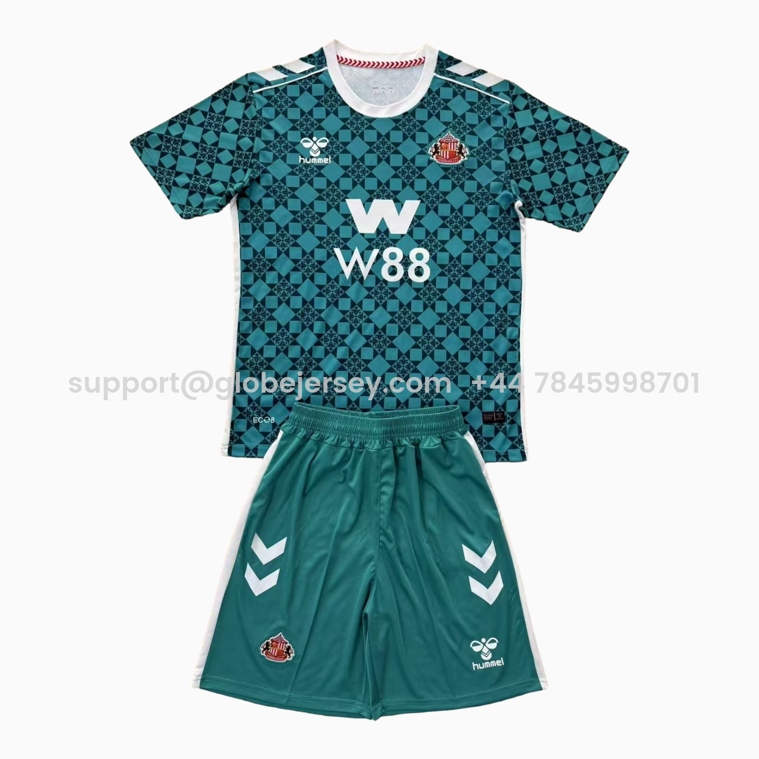 Sunderland 25-26 Green Goalkeeper Men's Adult Jersey Set - Fans Version
