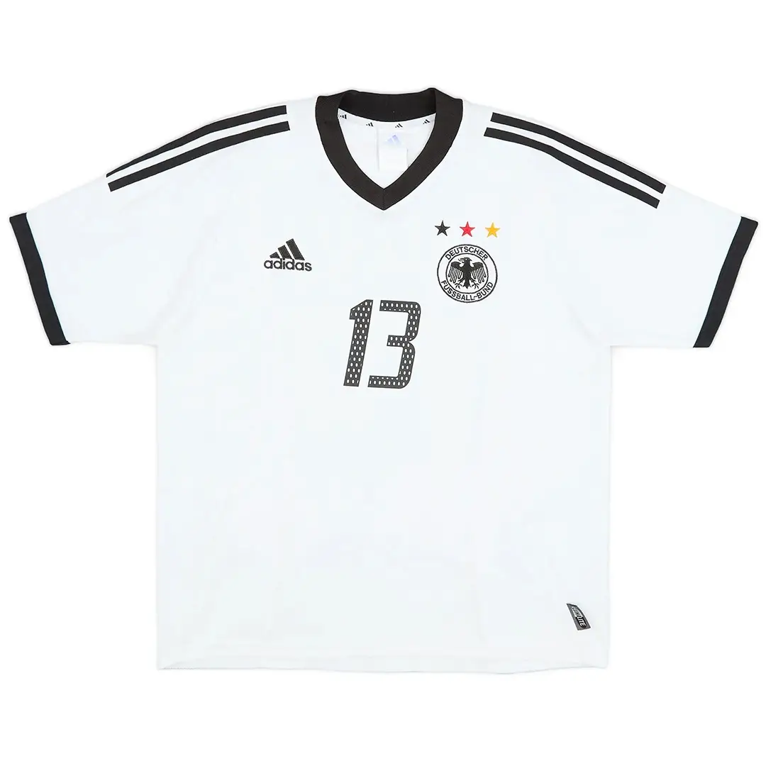 BALLACK #13 Retro Germany Home Football Jersey 2002