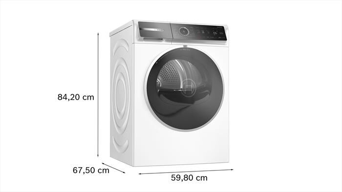 BOSCH - Asciugatrice WRB247C0IT 9Kg Classe A-Bianco