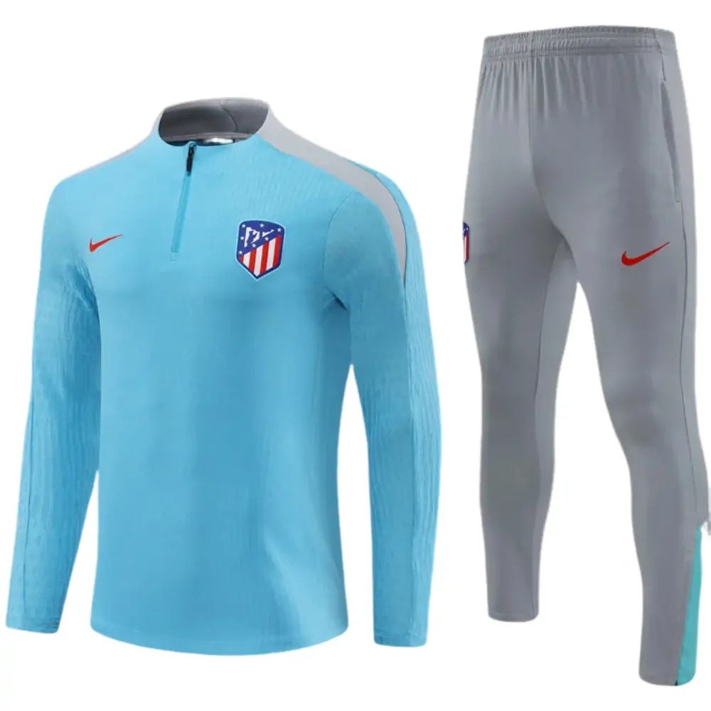 2025-26-New Season- Atletico Madrid Light Blue-Children-Training Jersey