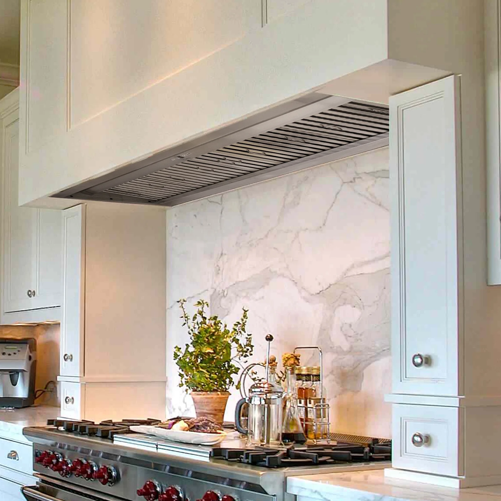 Akicon 48 Inch Range Hood Insert, Stainless Steel 8