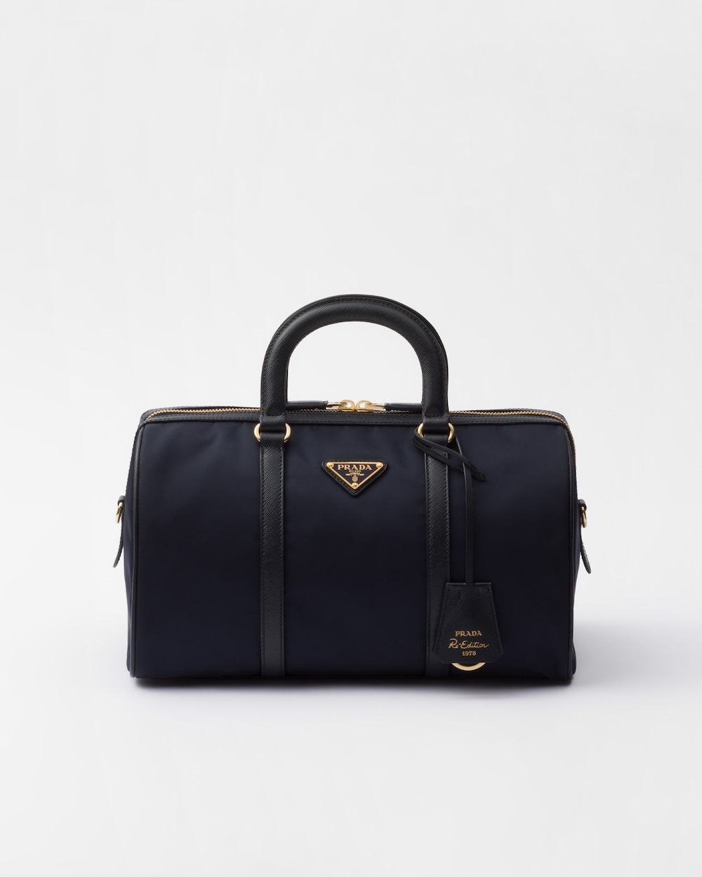 Re-Edition 1978 Medium Re-Nylon and Saffiano Leather Top-Handle Bag