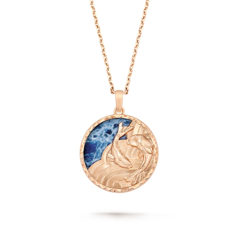 Zodiaque long necklace Piscium (Pisces)