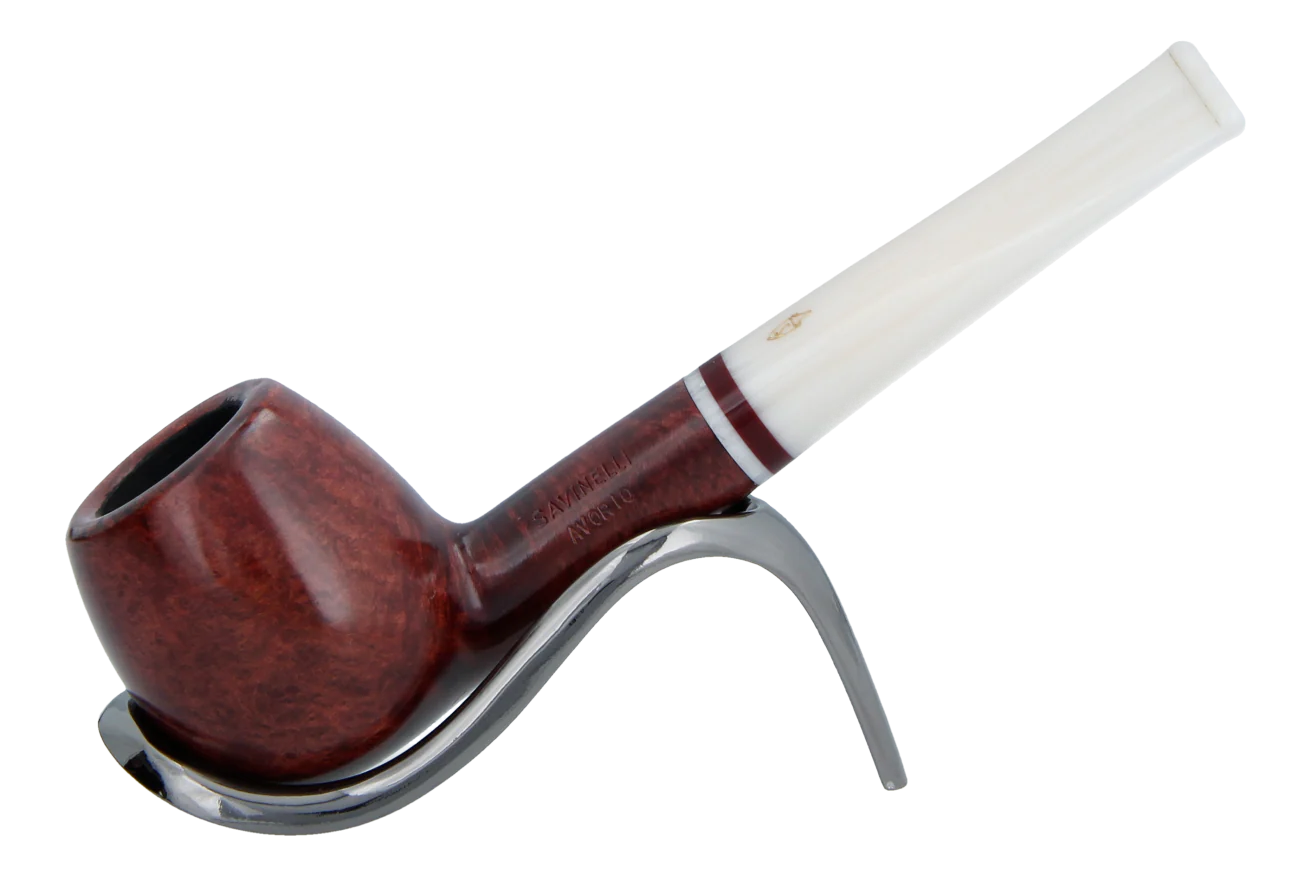 Savinelli Avorio Smooth Burgundy 207 - 6mm Briar Pipe
