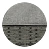 Sunvivi Patio Wicker Chair All Weather Wicker Single Armchair Rattan Sectional Sofa for Garden, Beach, Balcony and Poolside, Aluminum Frame