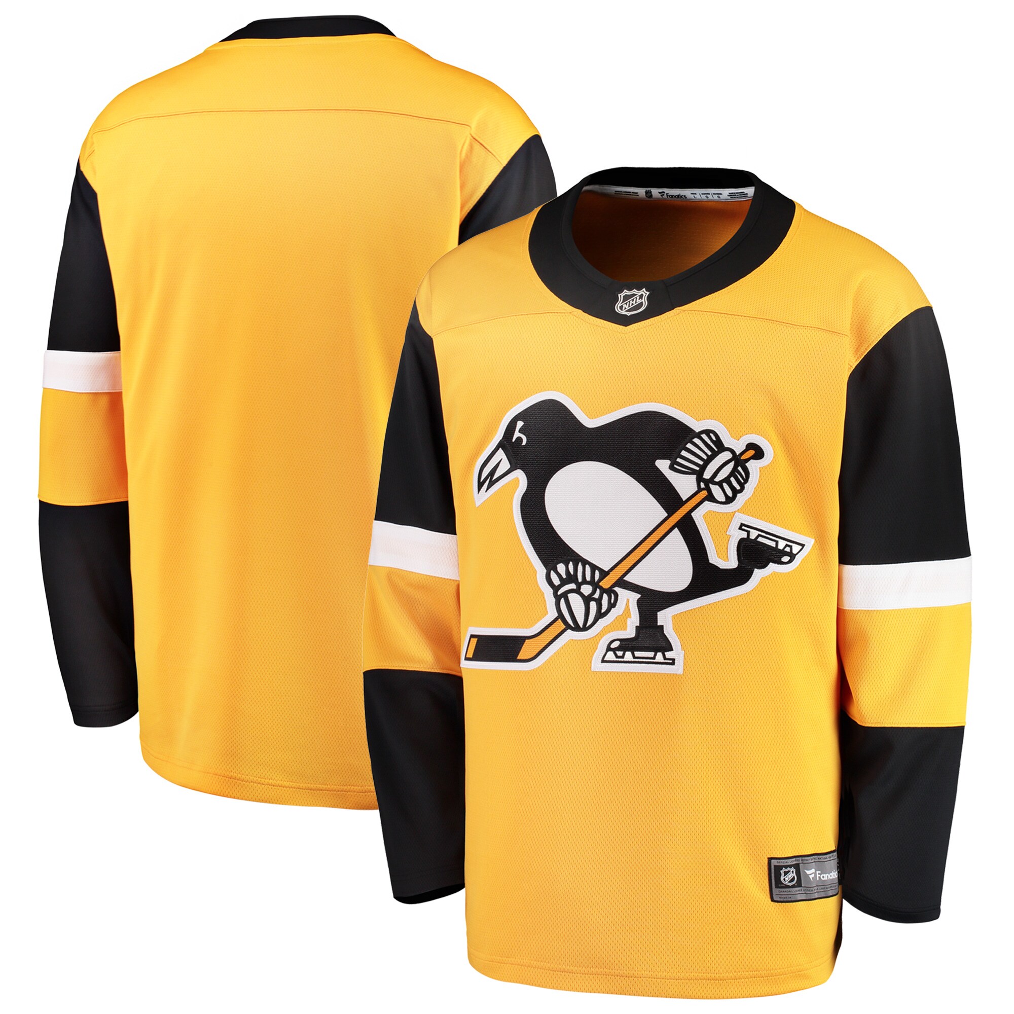 Pittsburgh Penguins Fanatics Alternate Breakaway Jersey – Gold