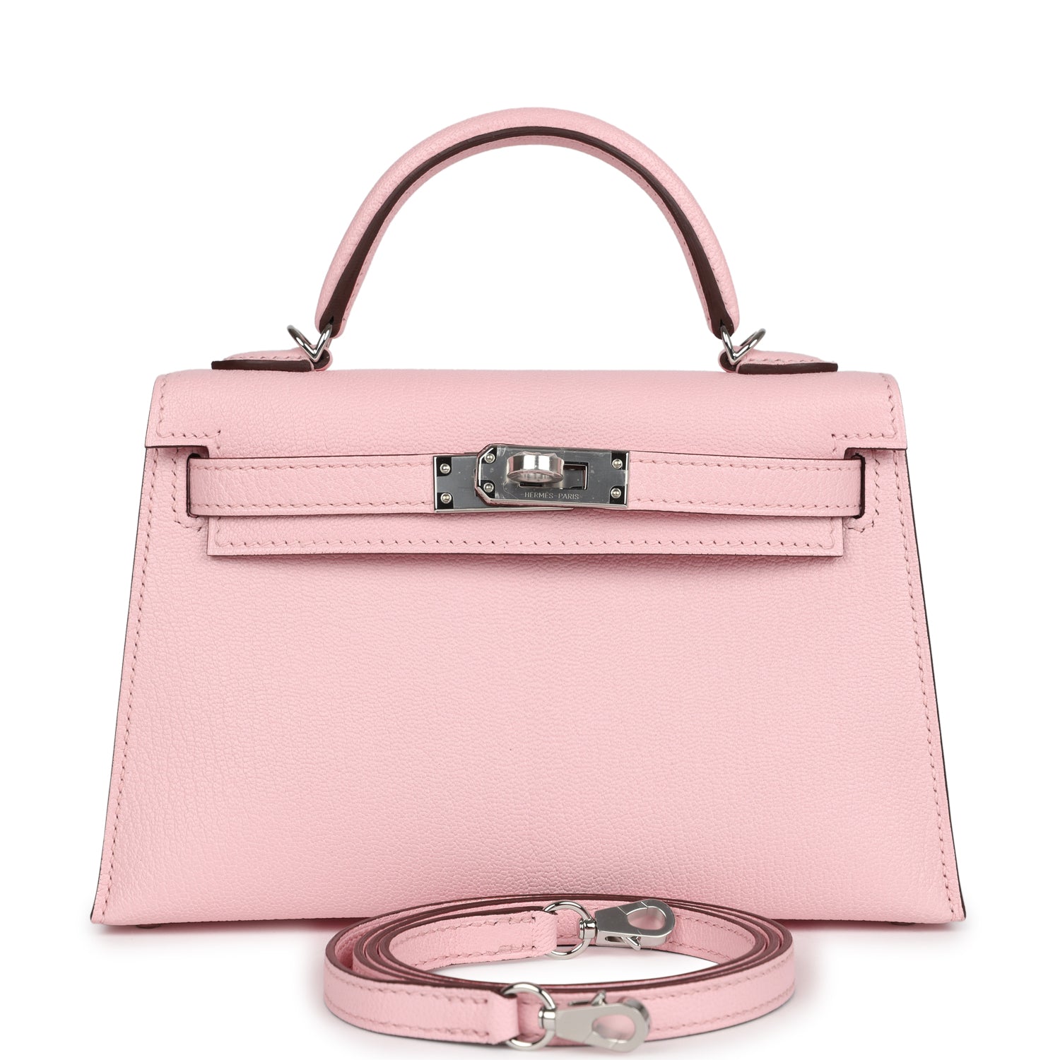 Kelly Sellier 20 Rose Sakura Chevre Mysore Palladium Hardware