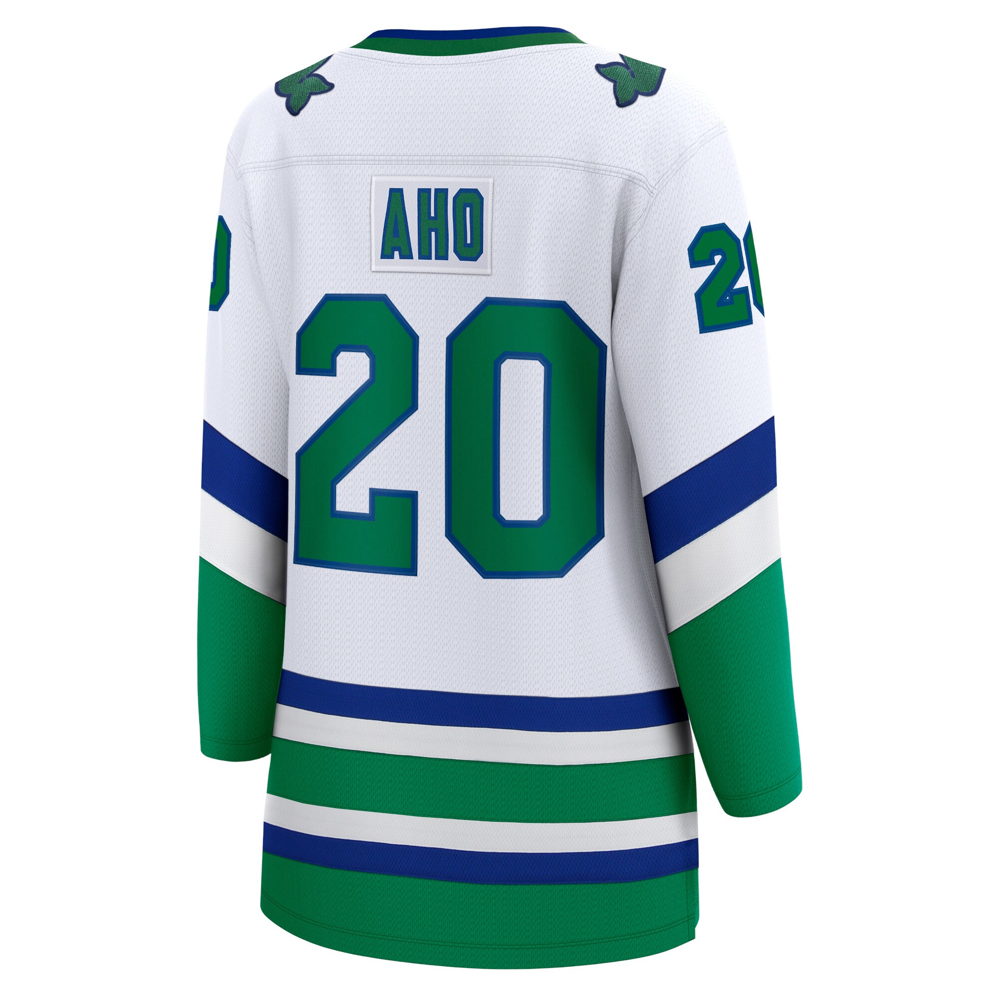 Sebastian Aho Carolina Hurricanes Fanatics Women’s Whalers Premier Breakaway Jersey – White