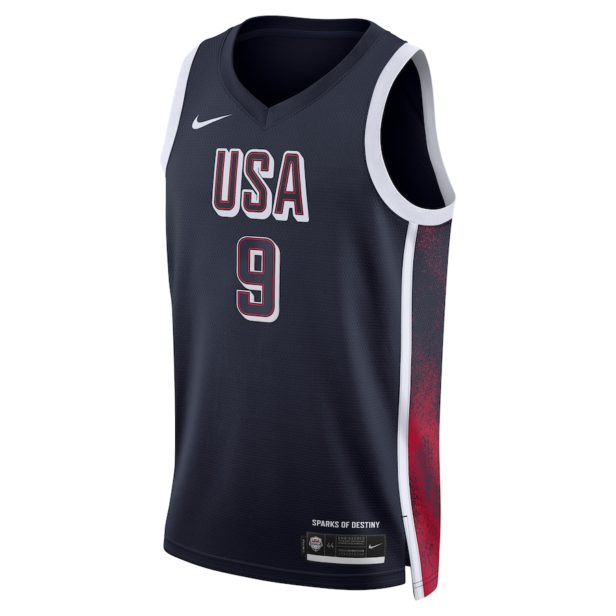2024 Paris Olympic Games USA Dream Team #9  Tyrese Haliburton Hot Pressed Jersey