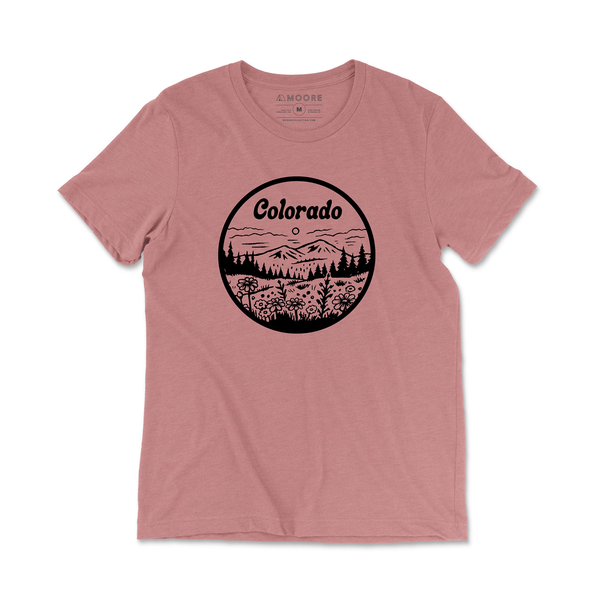 Colorado Wildflower Tee – Mauve