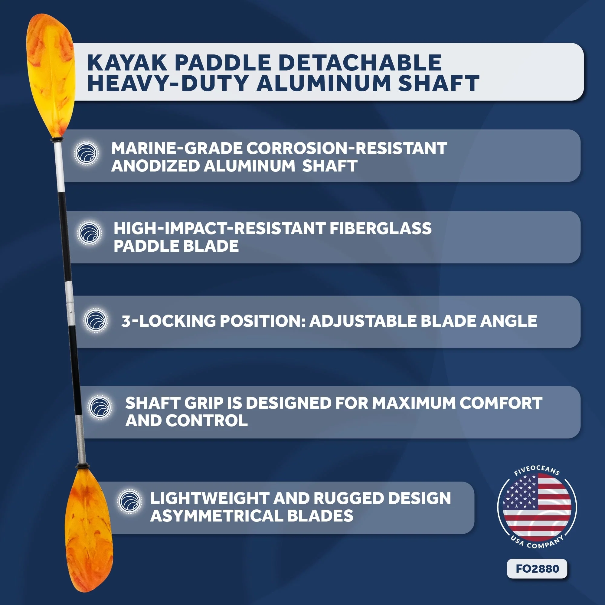 Five Oceans Kayak Paddles, 84