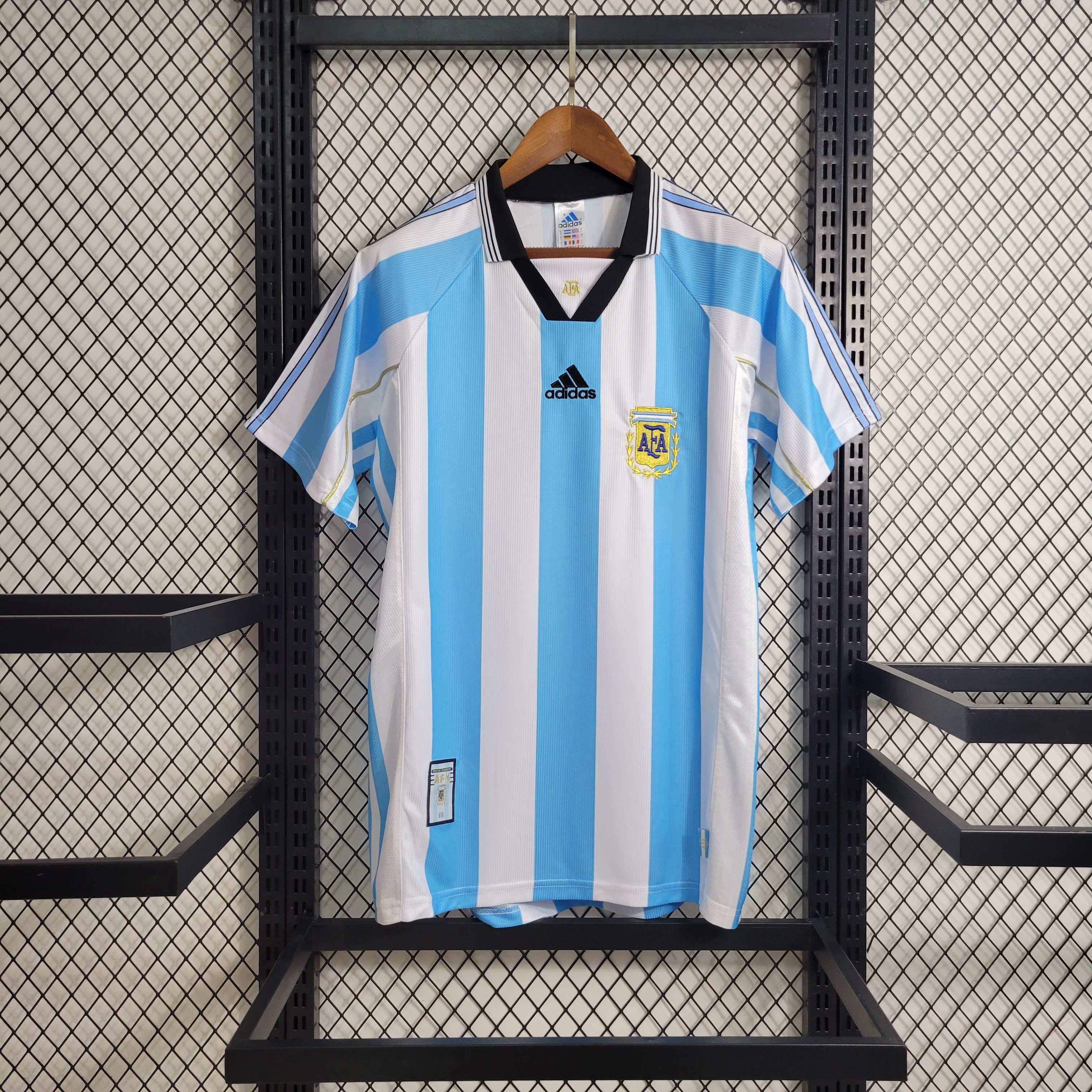 Retro Argentina 1998 Home Stadium Jersey