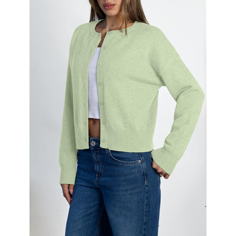 Women's Lightweight Cardigan Cropped Knit Fall Cute Sweaters 2026
