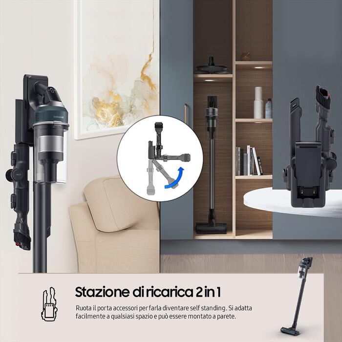 SAMSUNG - Scopa elettrica JET 85 PREMIUM VS20C852FTB-Midnight Blue