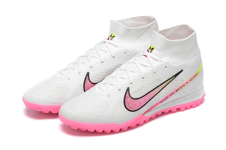 Assassin XV high-top fully knitted waterproof MD air cushion grass spike football shoes