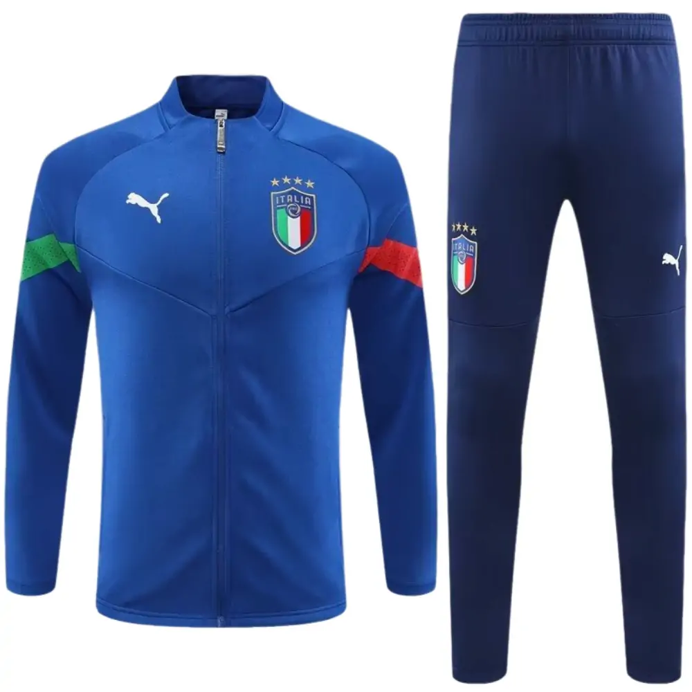 2022/2023 Italian long zipper jacket blue suit