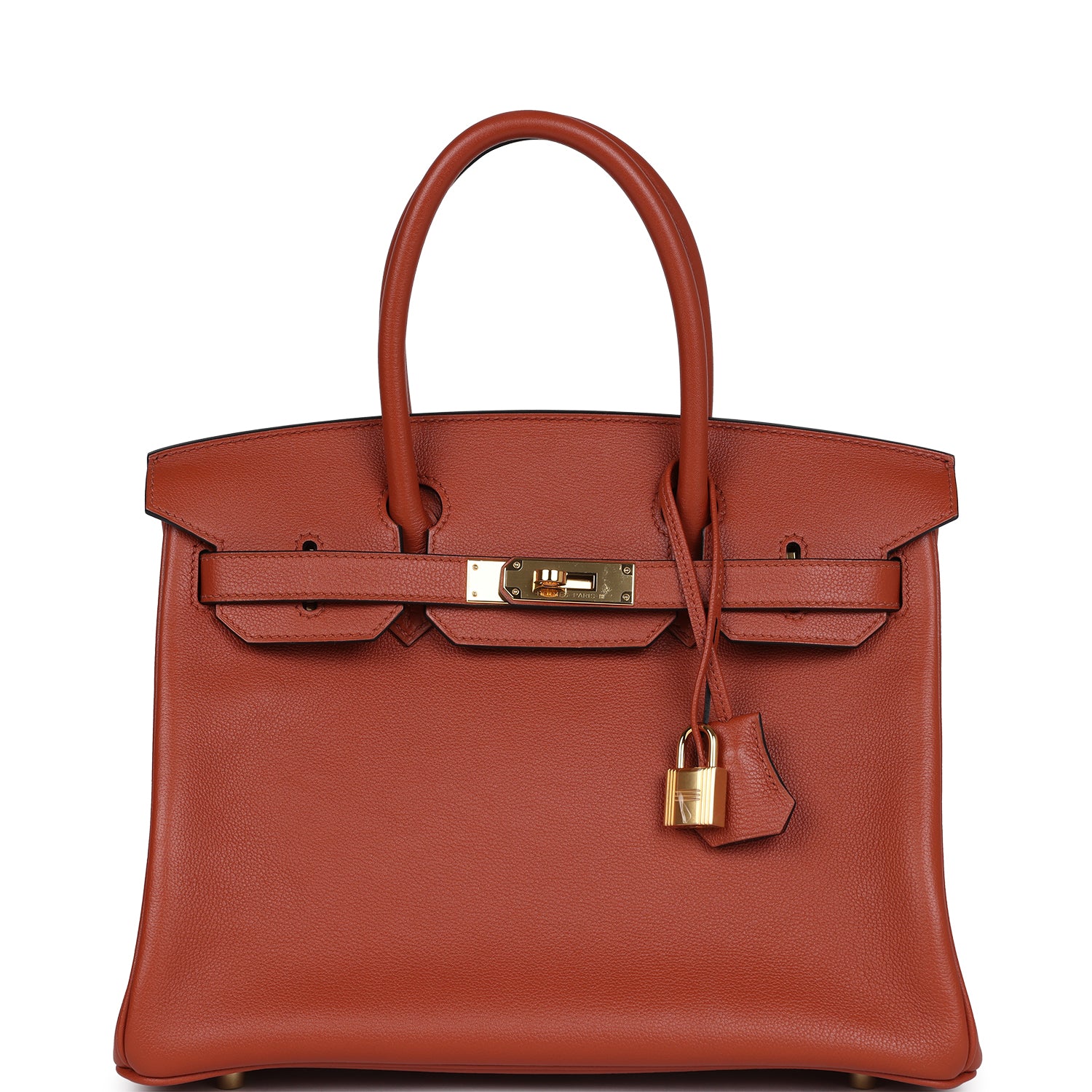 Birkin 30 Cuivre Taurillon Novillo Gold Hardware