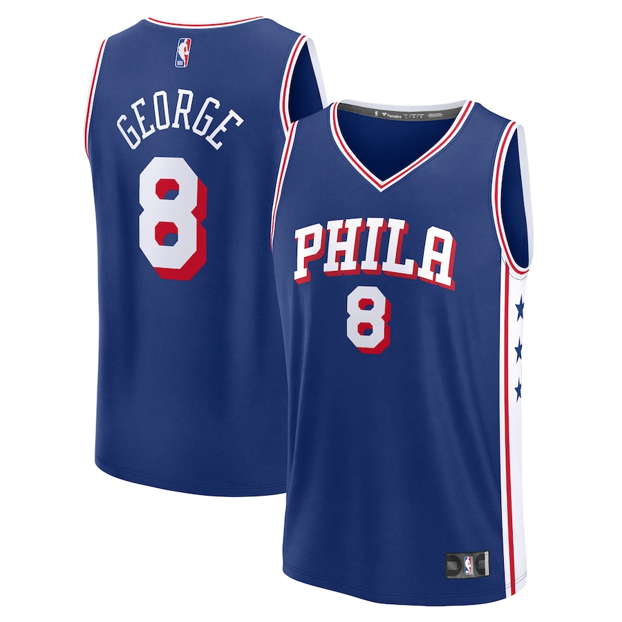 Paul George Philadelphia 76ers Fanatics - Embroidered
