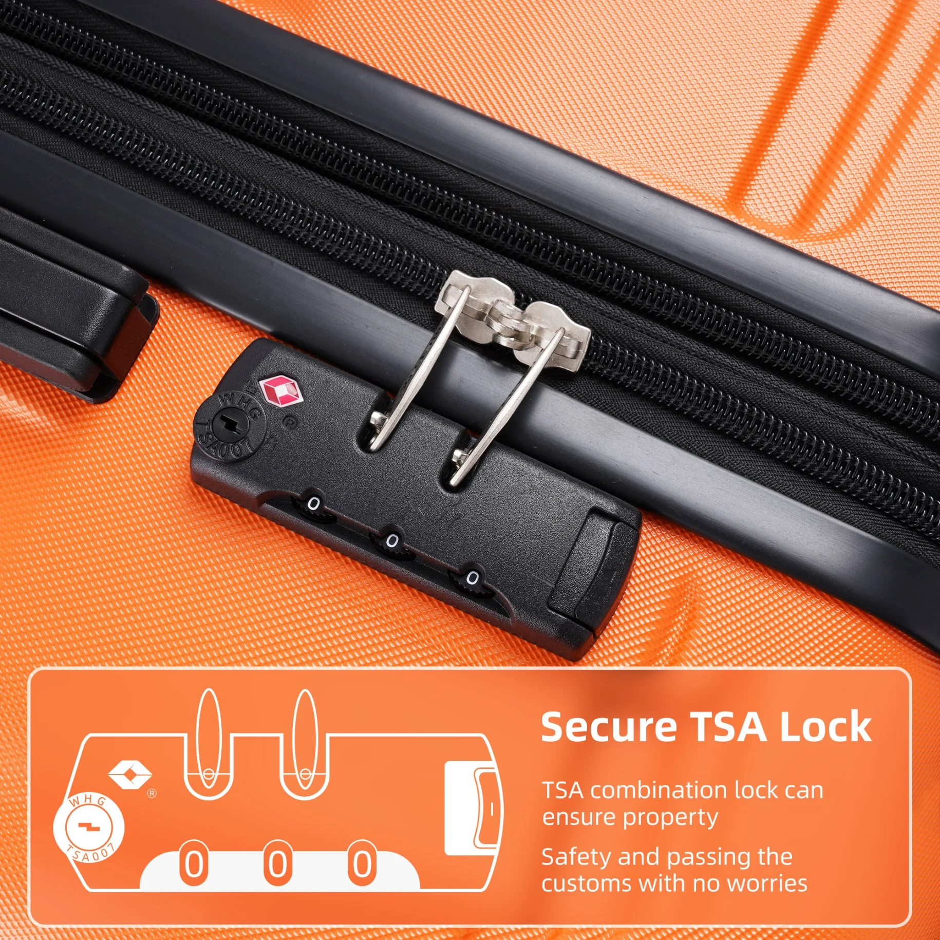 Luggage Sets New Model Expandable ABS Hardshell 3pcs Clearance Luggage Hardside Lightweight Durable Suitcase sets Spinner Wheels Suitcase with TSA Lock 20''24''28''(blue and brown)