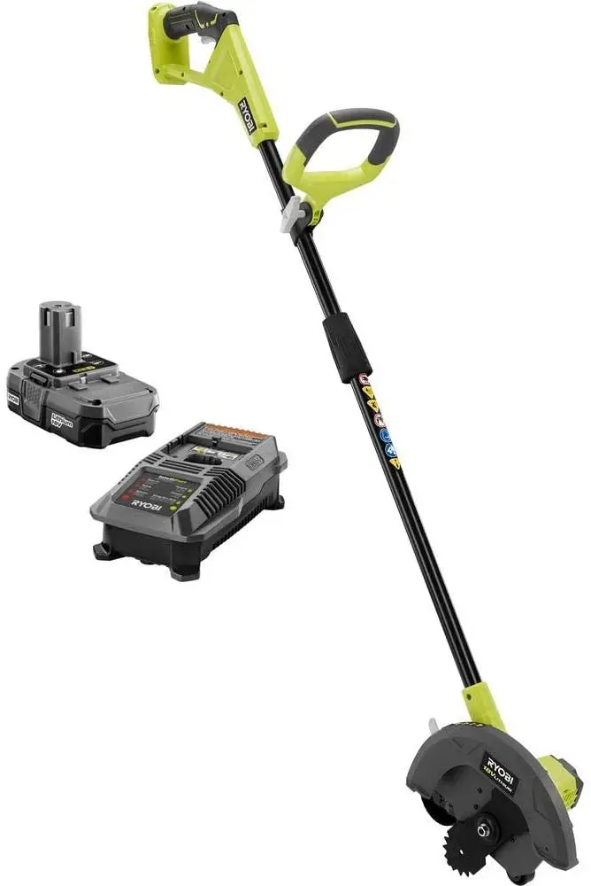 18V Cordless Edger with 9-Inch Cutting Width – Includes 1.3Ah Battery & Charger