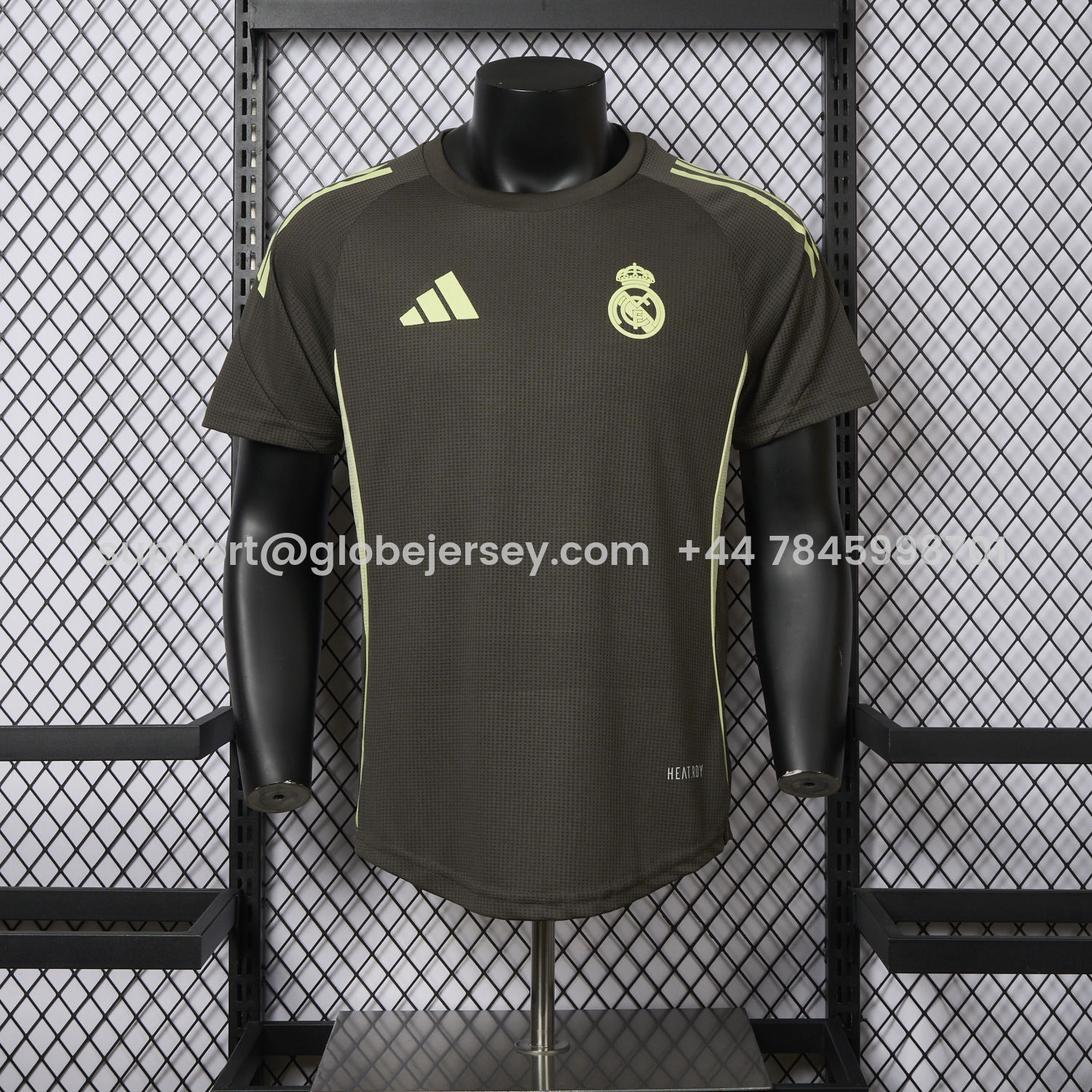 Real Madrid 25-26 Deep Grey Training Jersey - Player Version